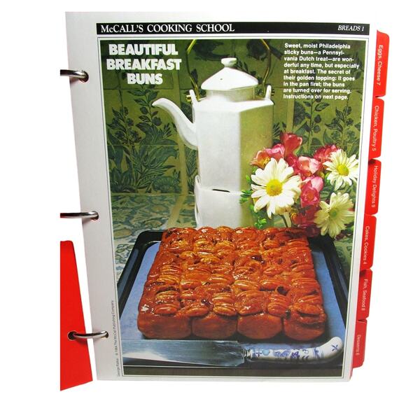 McCall's Cooking School Recipe Book Vintage 1986 Appetizers Desserts Breads - Picture 5 of 7